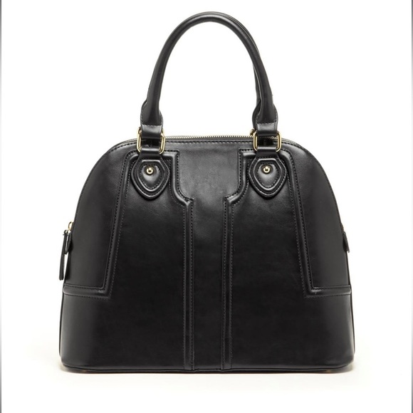 ✨🖤✨ Sole Society Marlow Vegan Structured Dome Top Handle Satchel Bag - Picture 3 of 14